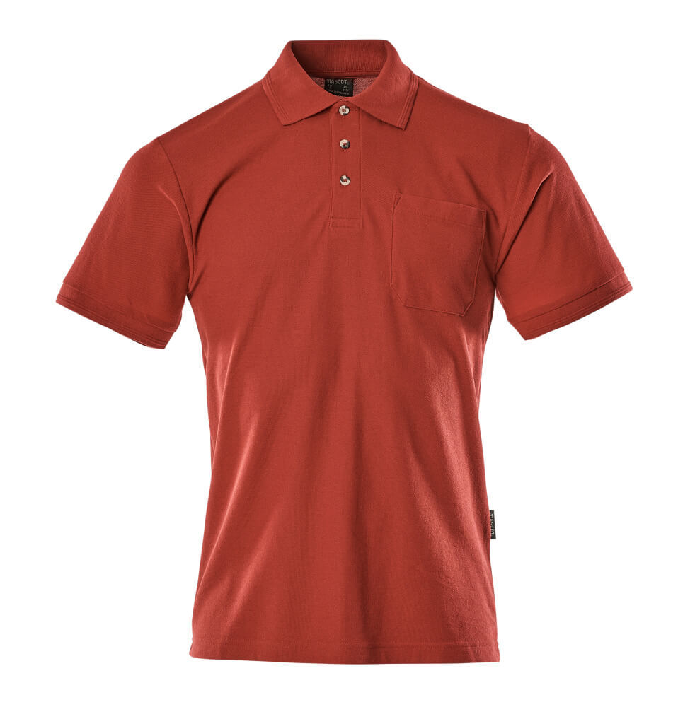 Mascot CROSSOVER Borneo Polo Shirt with chest pocket 00783 red