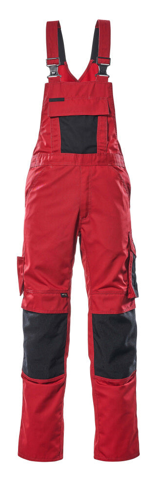 Mascot UNIQUE Augsburg Bib & Brace with kneepad pockets 12169 red/black