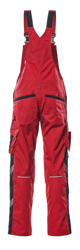 Mascot UNIQUE Augsburg Bib & Brace with kneepad pockets 12169 red/black