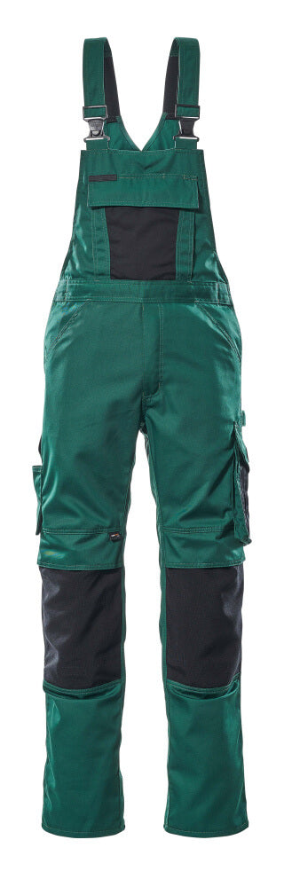 Mascot UNIQUE Augsburg Bib & Brace with kneepad pockets 12169 green/black