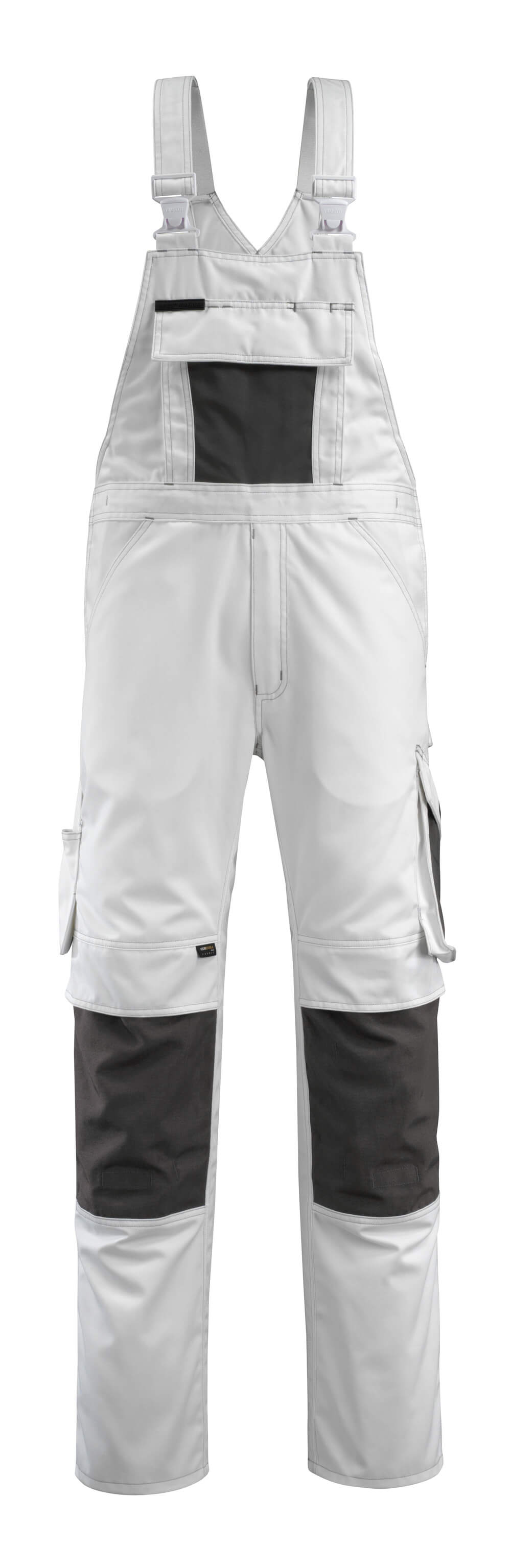 Mascot UNIQUE Augsburg Bib & Brace with kneepad pockets 12169 white/dark anthracite