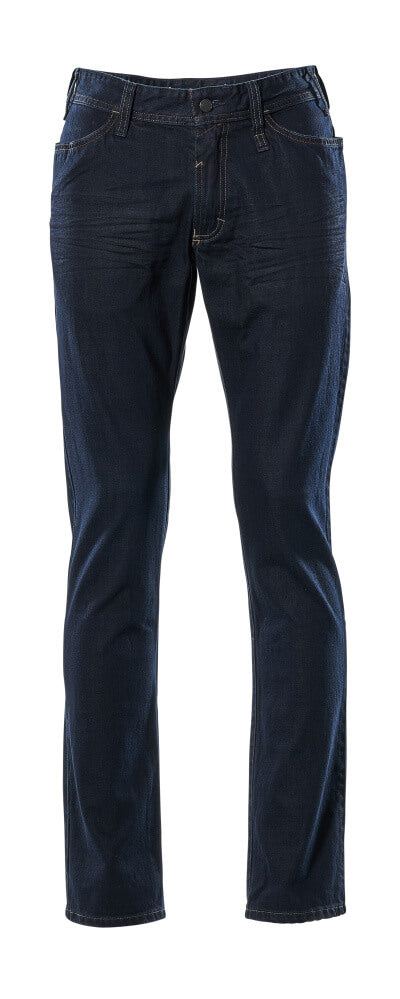 Mascot FRONTLINE Manhattan Jeans 15379 washed dark blue denim