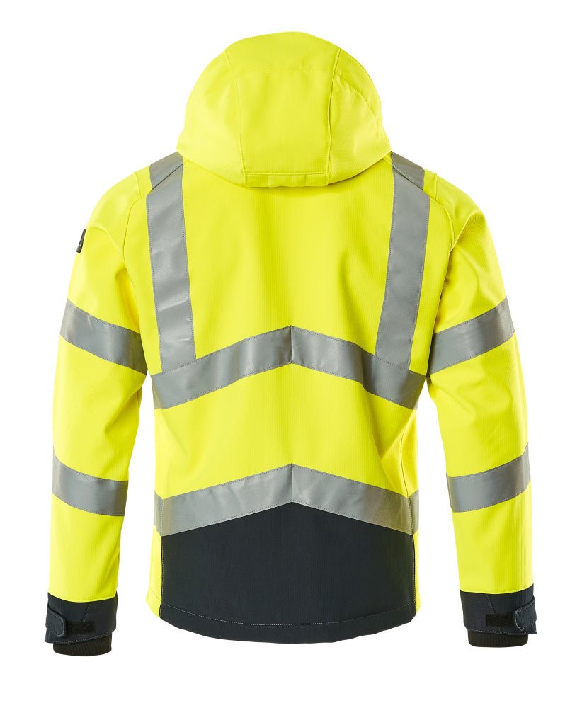 Mascot SAFE SUPREME Blackpool Softshell Jacket 15502 hi-vis yellow/dark navy