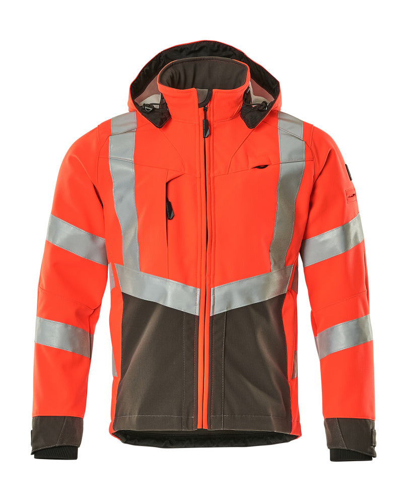 Mascot SAFE SUPREME Blackpool Softshell Jacket 15502 hi-vis red/dark anthracite