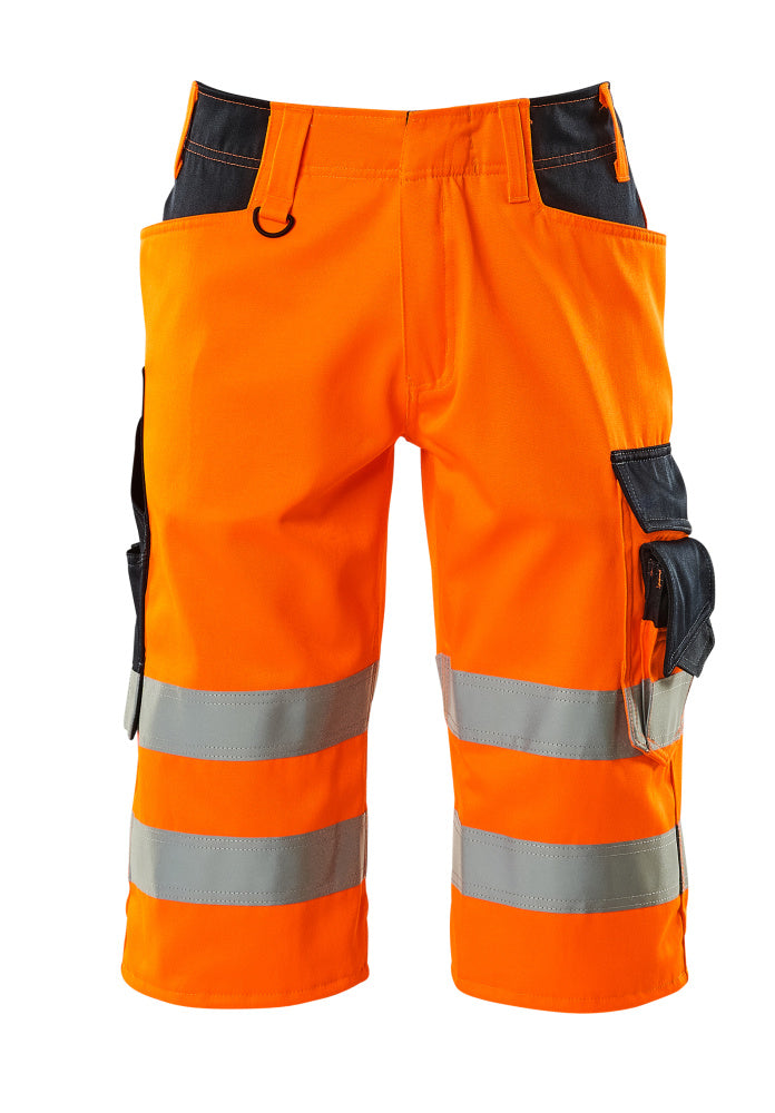 Mascot SAFE SUPREME  Luton Shorts, long 15549 hi-vis orange/dark navy