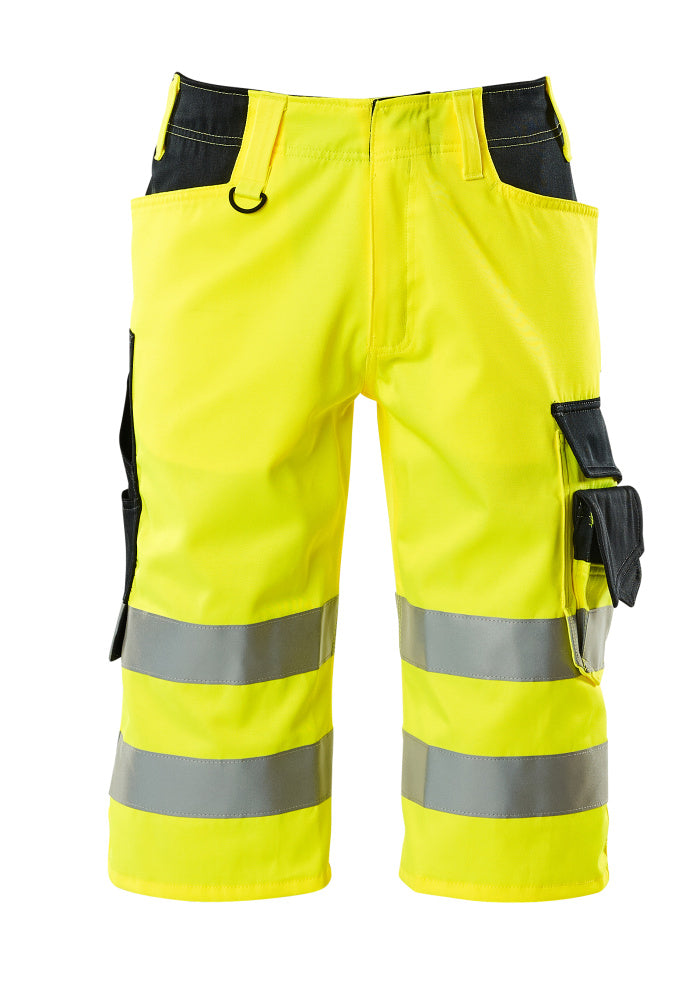 Mascot SAFE SUPREME Luton Shorts, long 15549 hi-vis yellow/dark navy