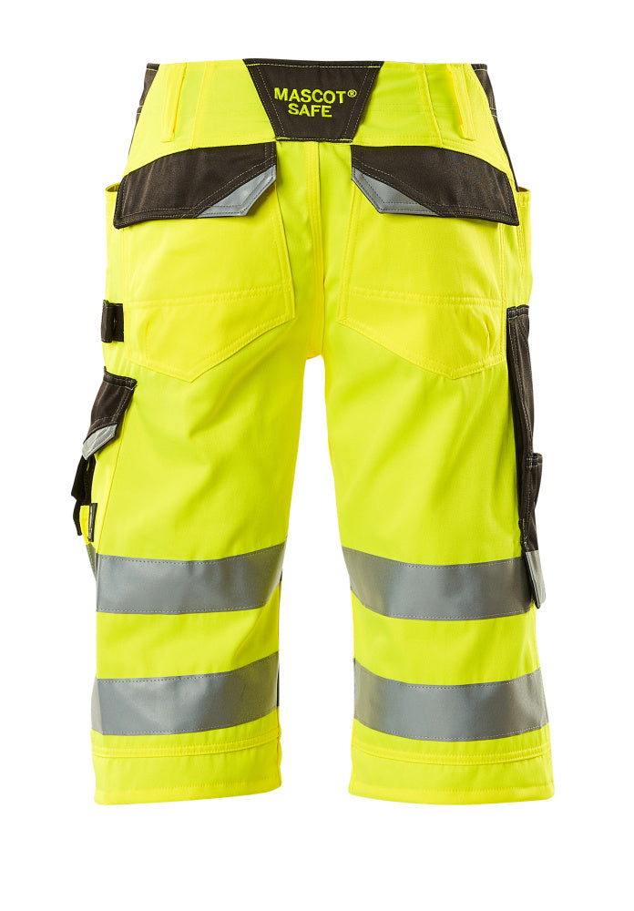 Mascot SAFE SUPREME Luton Shorts, long 15549 hi-vis yellow/dark anthracite
