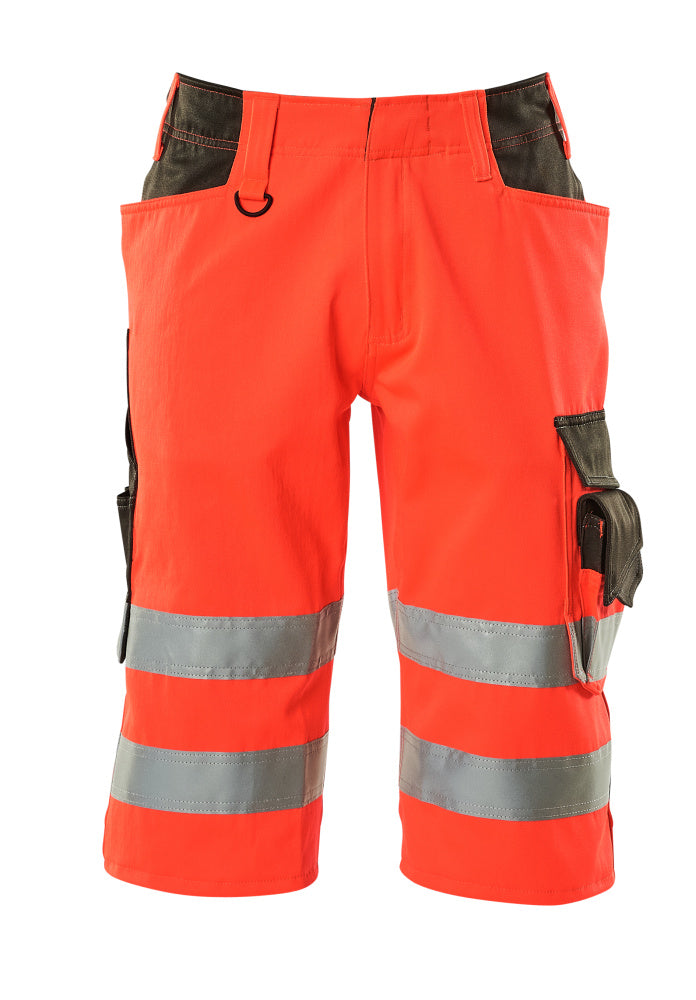 Mascot SAFE SUPREME Luton Shorts, long 15549 hi-vis red/dark anthracite