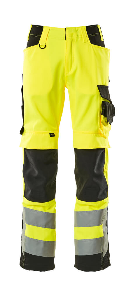 Mascot SAFE SUPREME Kendal Pantalon avec poches genouillères 15579 jaune/noir haute visibilité