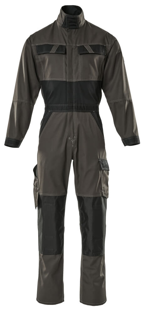 Mascot LIGHT Wallan Boilersuit with kneepad pockets 15719 dark anthracite/black