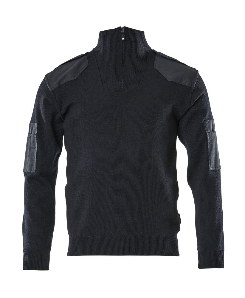 Mascot FRONTLINE Nanterre Knitted Jumper with half zip 17205 dark navy