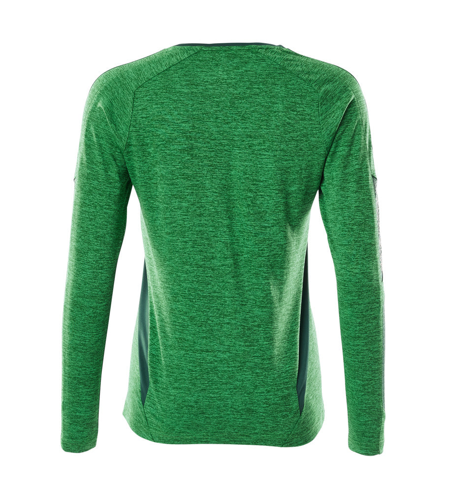 Mascot ACCELERATE  T-shirt, long-sleeved 18091 grass green-flecked/green
