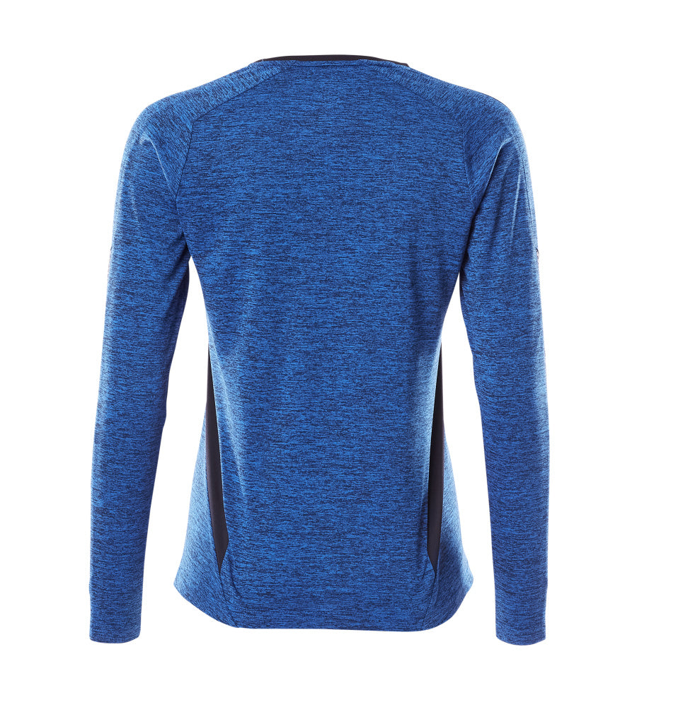Mascot ACCELERATE  T-shirt, long-sleeved 18091 azure blue-flecked/dark navy