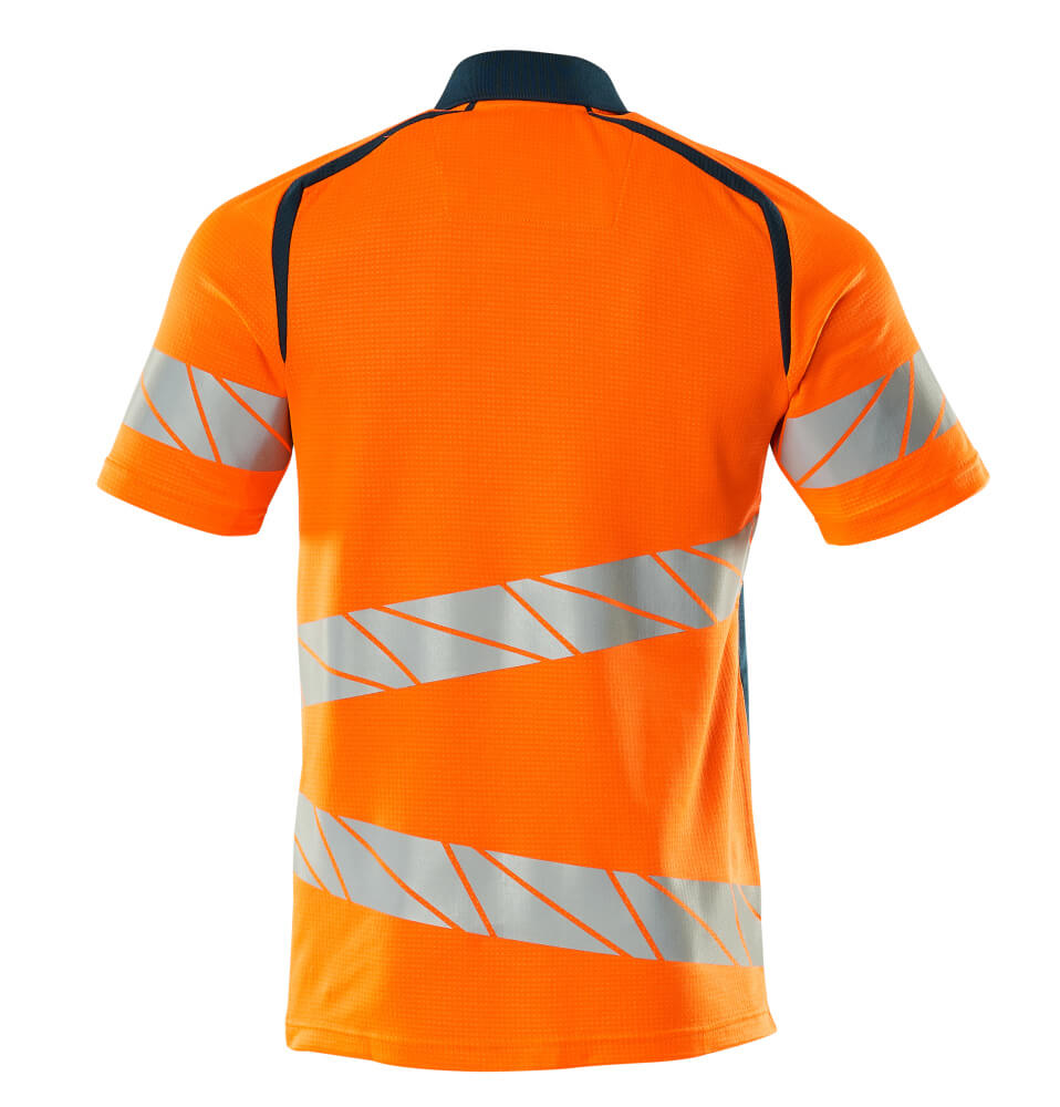 Mascot ACCELERATE SAFE Polo shirt 19083 hi-vis orange/dark petroleum