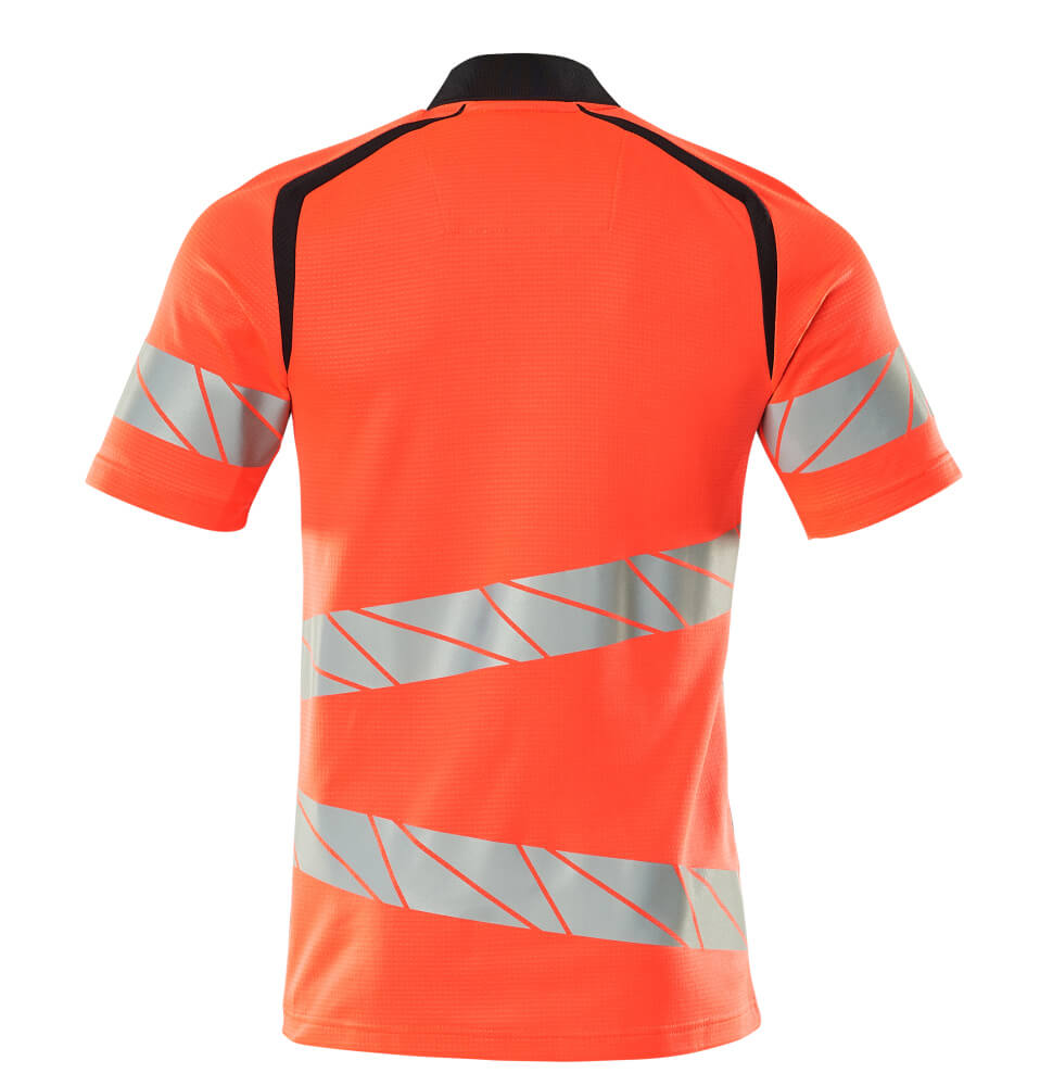 Mascot ACCELERATE SAFE Polo shirt 19083 hi-vis red/dark navy
