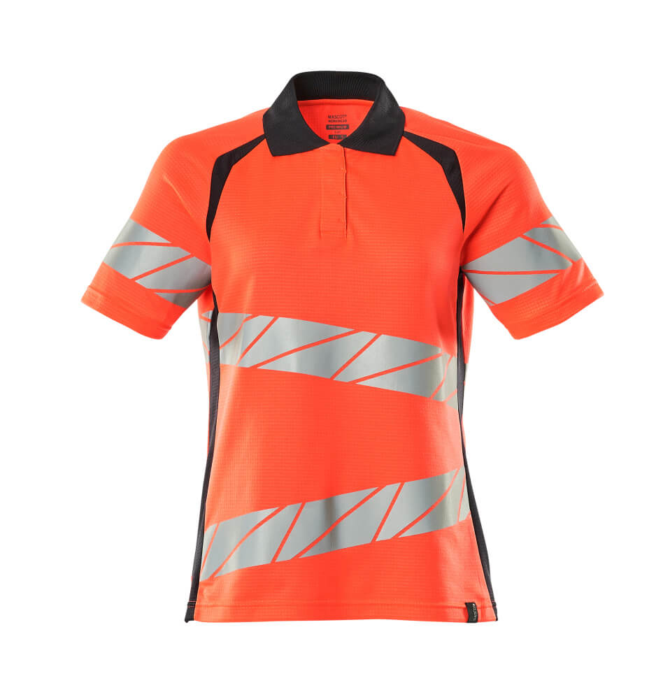 Mascot ACCELERATE SAFE Polo shirt 19093 hi-vis red/dark navy