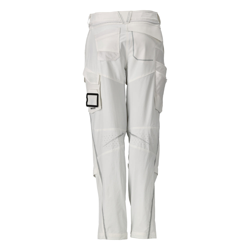 Mascotte PERSONNALISÉE Pantalon avec poches genouillères 22078 blanc