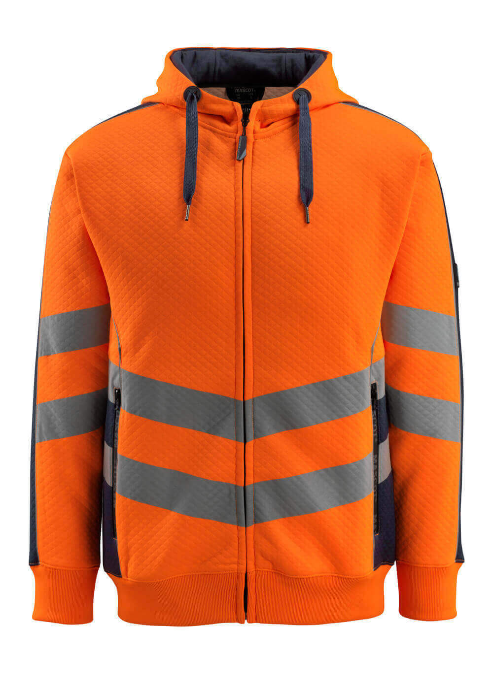 Mascot SAFE SUPREME Corby Hoodie with zipper 50138 hi-vis orange/dark navy