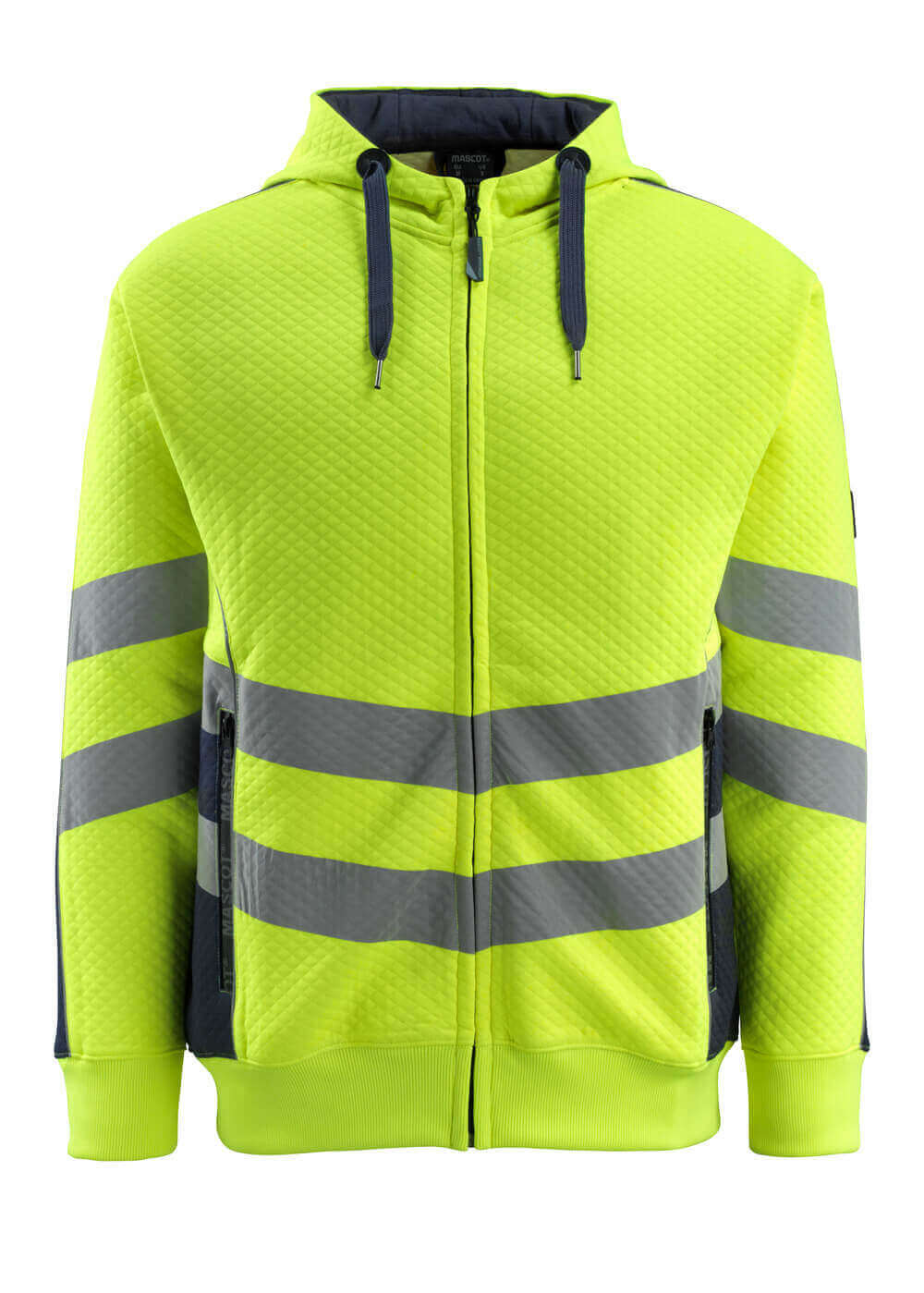 Mascot SAFE SUPREME Corby Hoodie with zipper 50138 hi-vis yellow/dark navy