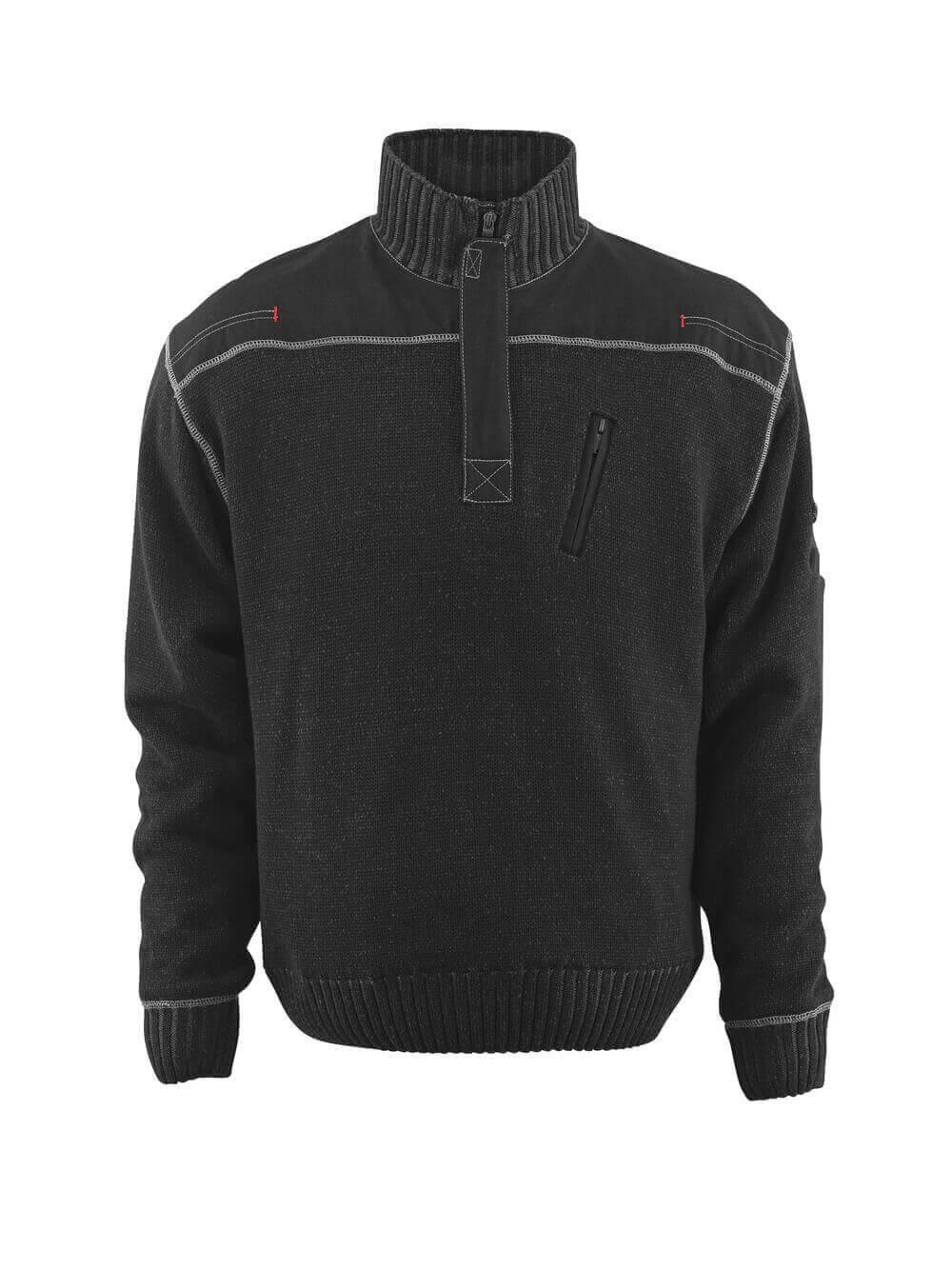 Mascot FRONTLINE Naxos Knitted Jumper with half zip 50354 black