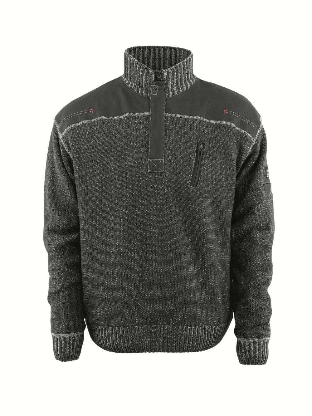 Mascot FRONTLINE Naxos Knitted Jumper with half zip 50354 light anthracite