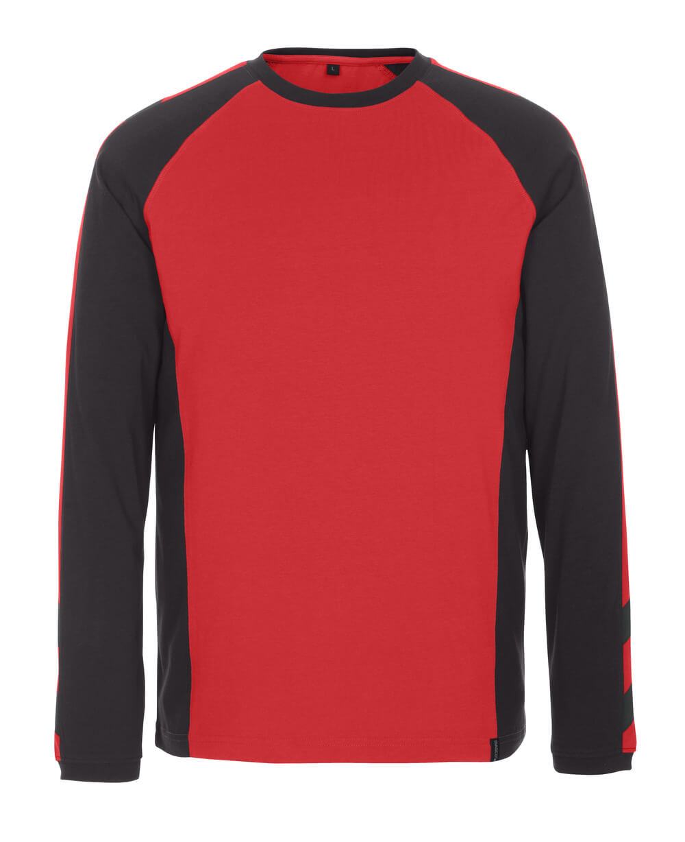 Mascot UNIQUE Bielefeld T-shirt, long-sleeved 50568 red/black