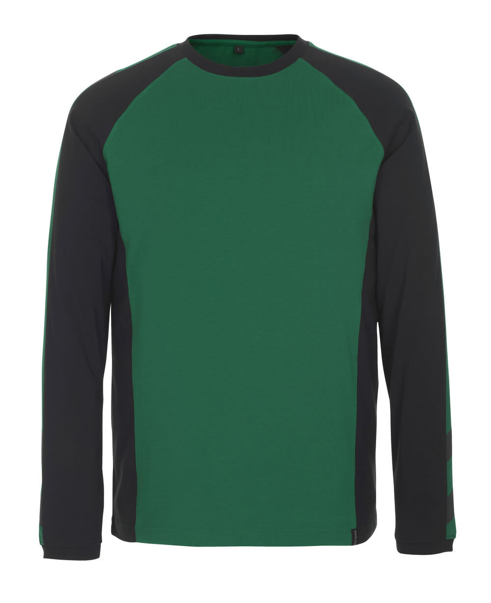 Mascot UNIQUE Bielefeld T-shirt, long-sleeved 50568 green/black
