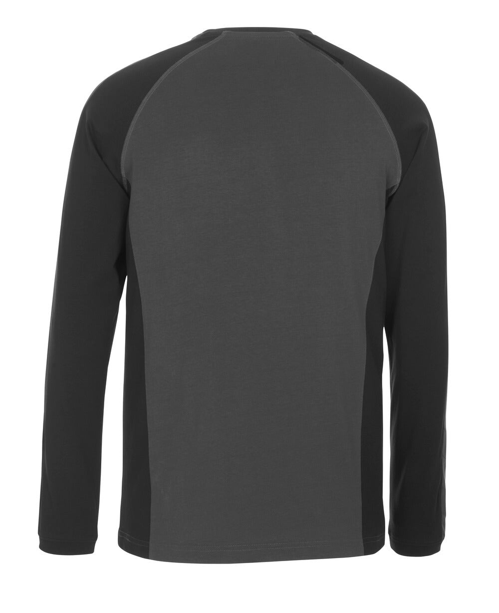 Mascot UNIQUE Bielefeld T-shirt, long-sleeved 50568 dark anthracite/black