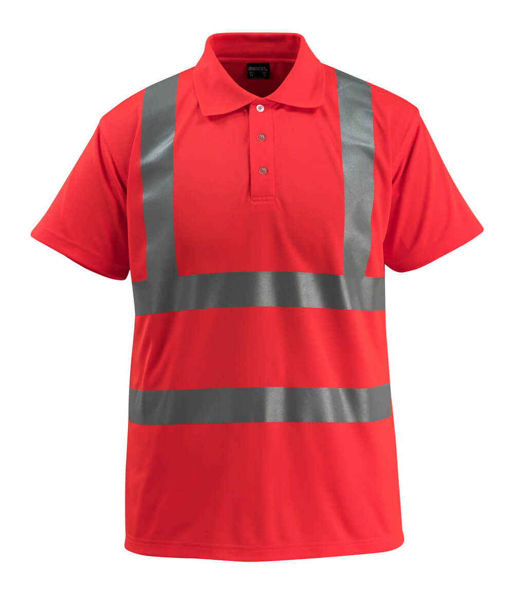 Mascot SAFE LIGHT Bowen Polo shirt 50593 hi-vis red