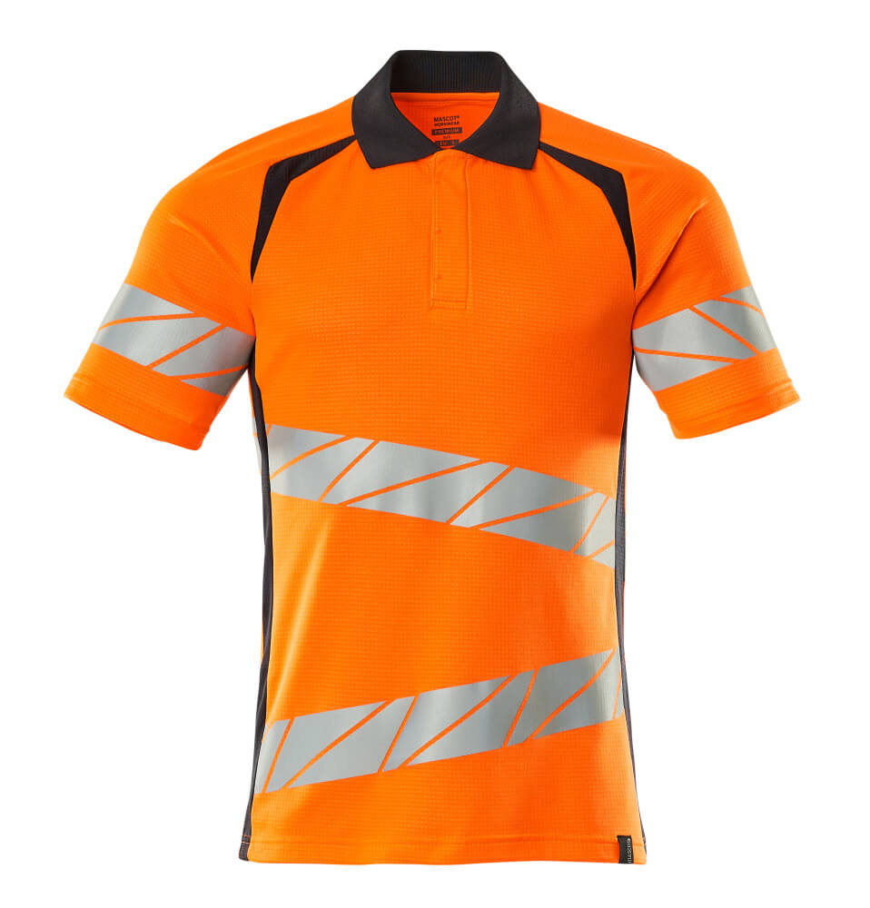 Mascot ACCELERATE SAFE Polo shirt 19083 hi-vis orange/dark navy