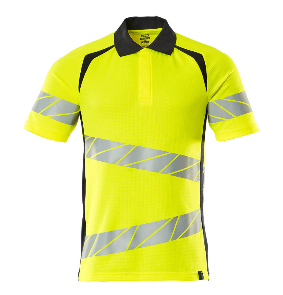 Mascot ACCELERATE SAFE Polo shirt 19083 hi-vis yellow/dark navy