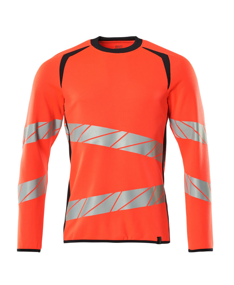 Mascot ACCELERATE SAFE Sweatshirt 19084 hi-vis red/dark navy
