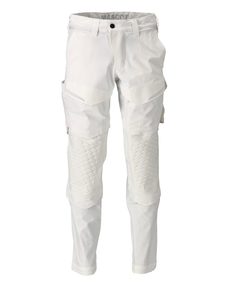 Mascotte PERSONNALISÉE Pantalon avec poches genouillères 22079 blanc