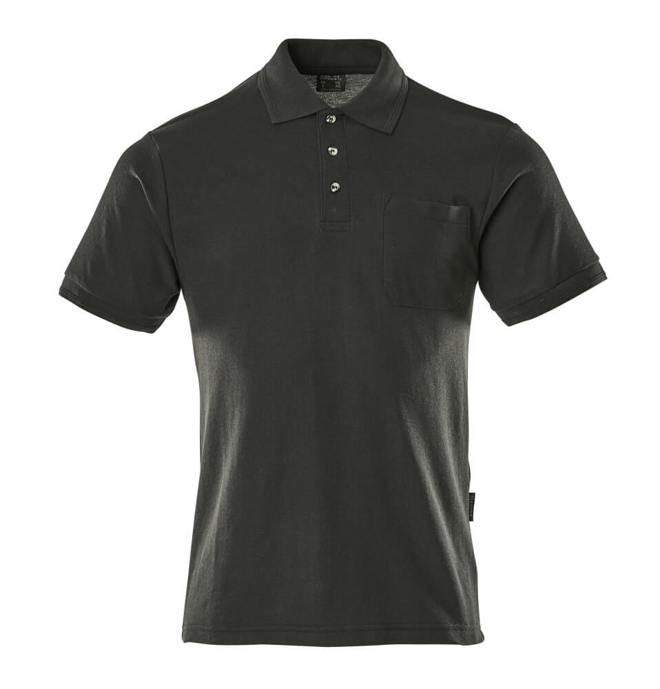 Mascot CROSSOVER  Borneo Polo Shirt with chest pocket 00783 black