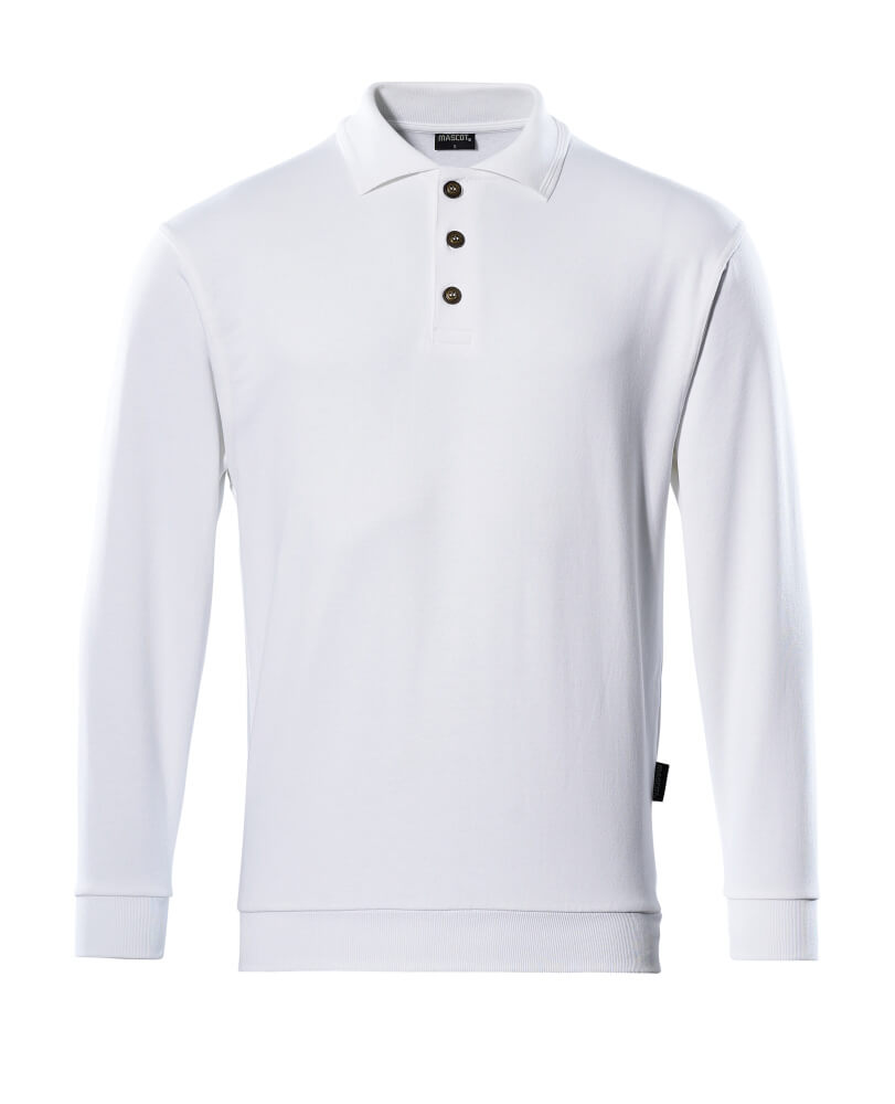 Mascot CROSSOVER  Trinidad Polo Sweatshirt 00785 white