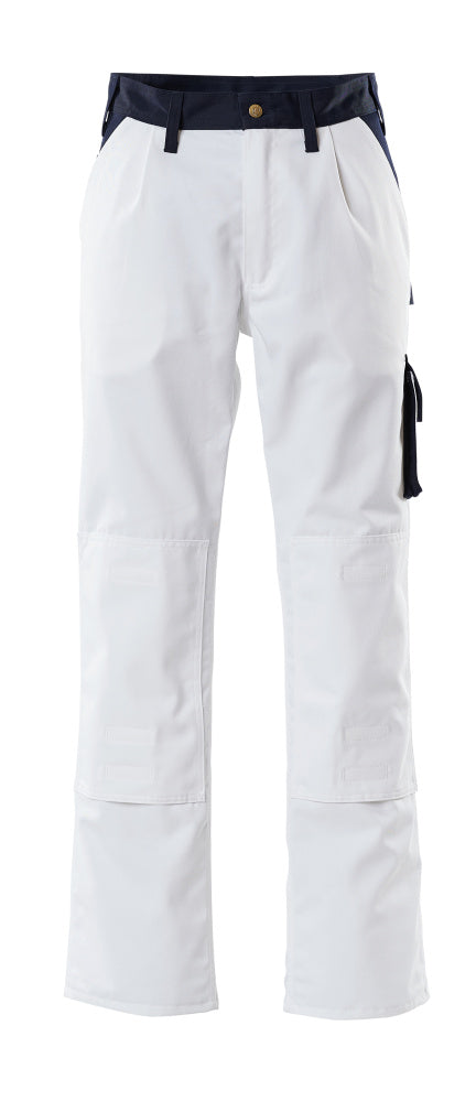 Mascot IMAGE Torino Pantalon avec poches genouillères 00979 blanc/marine
