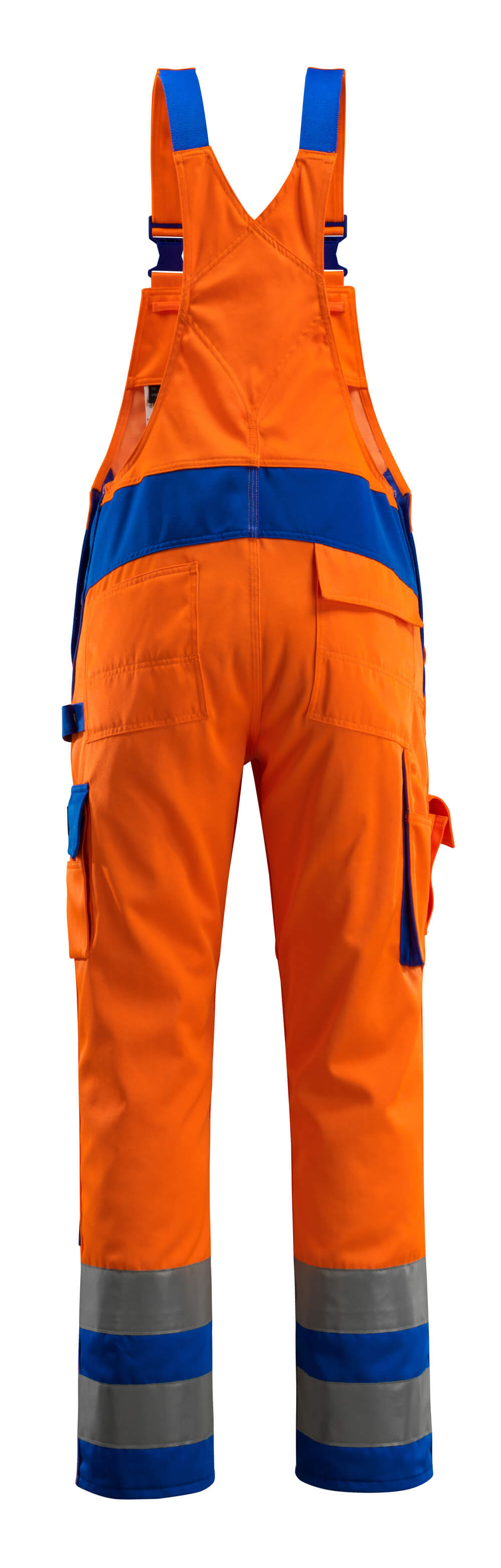 Mascot SAFE COMPETE  Barras Bib & Brace with kneepad pockets 07169 hi-vis orange/royal