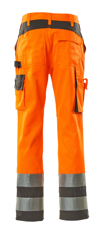 Mascot SAFE COMPETE  Olinda Trousers with kneepad pockets 07179 hi-vis orange/anthracite