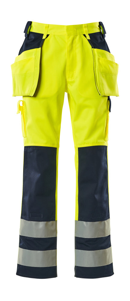 Mascot SAFE COMPETE  Almas Trousers with holster pockets 09131 hi-vis yellow/navy