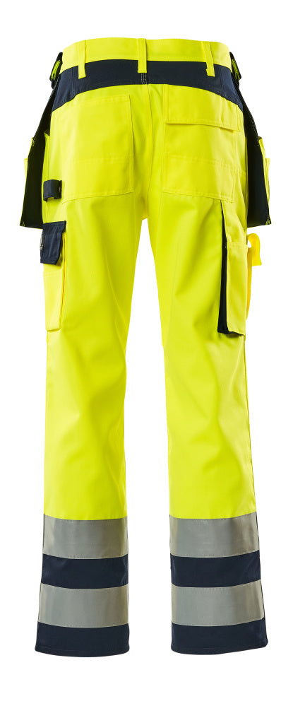 Mascot SAFE COMPETE  Almas Trousers with holster pockets 09131 hi-vis yellow/navy