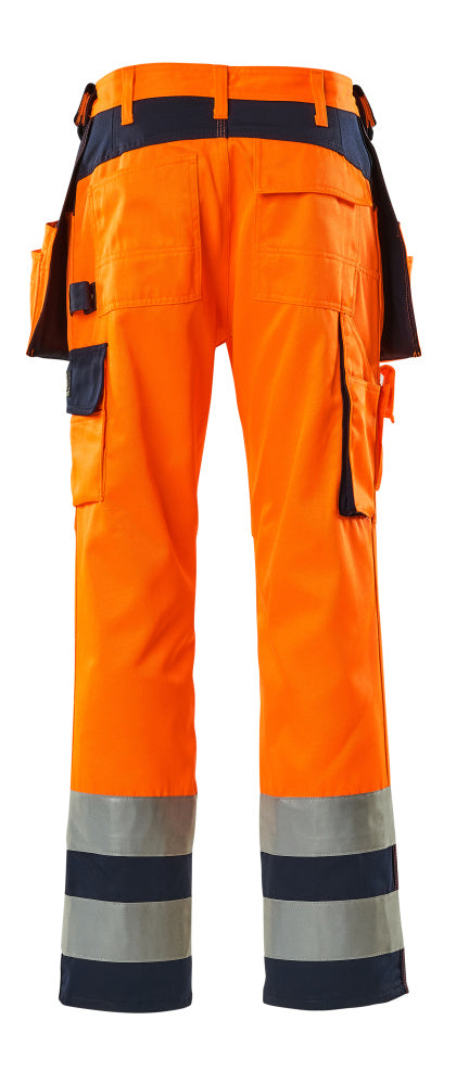 Mascot SAFE COMPETE  Almas Trousers with holster pockets 09131 hi-vis orange/navy