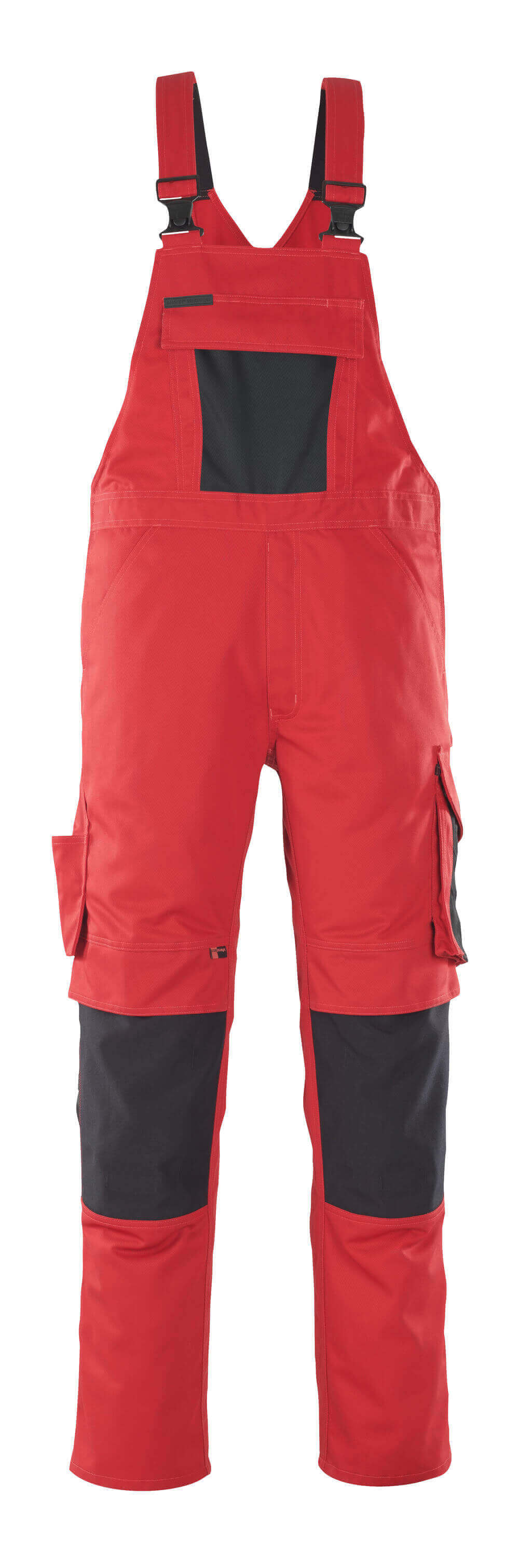Mascot UNIQUE  Leipzig Bib & Brace with kneepad pockets 12069 red/black
