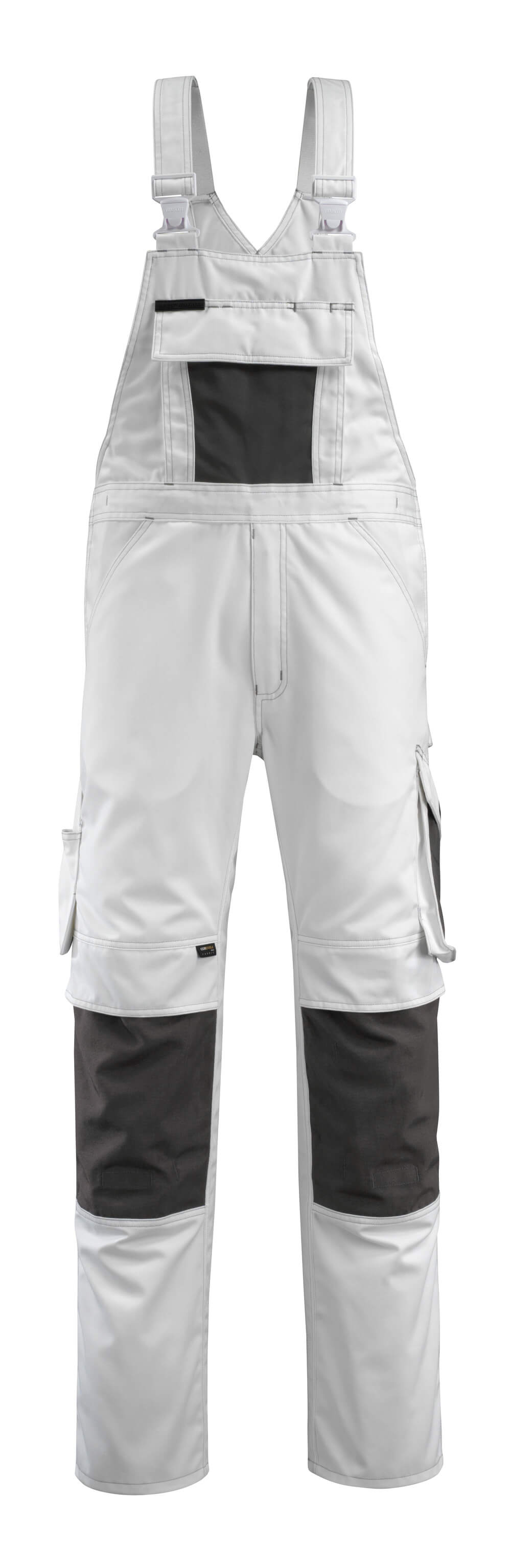 Mascot UNIQUE  Augsburg Bib & Brace with kneepad pockets 12169 white/dark anthracite