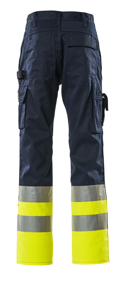 Mascot SAFE COMPETE  Patos Trousers with kneepad pockets 12379 navy/hi-vis yellow