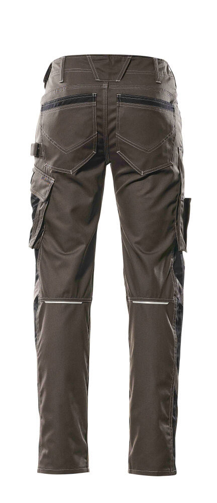 Mascot UNIQUE  Oldenburg Trousers with thigh pockets 12579 dark anthracite/black