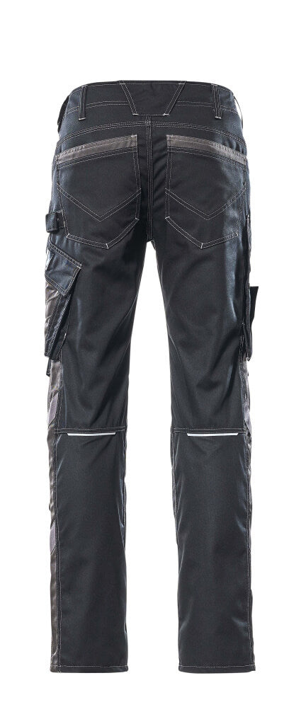 Mascot UNIQUE  Mannheim Trousers with kneepad pockets 12679 black/dark anthracite