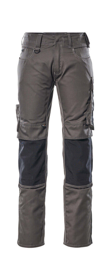 Mascot UNIQUE  Mannheim Trousers with kneepad pockets 12679 dark anthracite/black