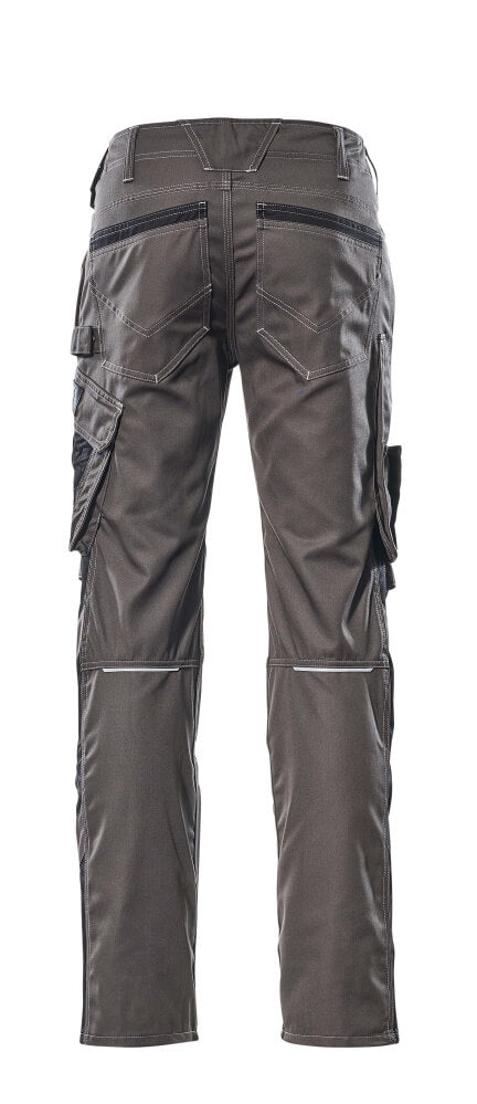 Mascot UNIQUE  Mannheim Trousers with kneepad pockets 12679 dark anthracite/black