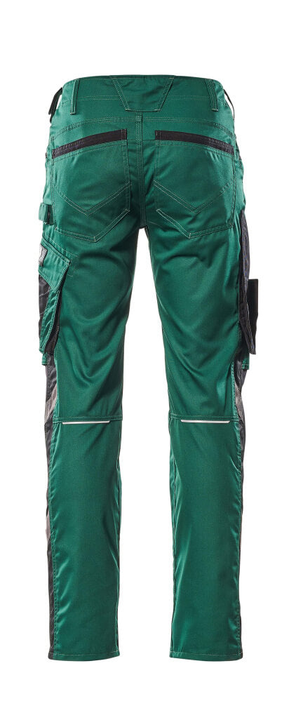 Mascot UNIQUE Lemberg Pantalon avec poches genouillères 13079 vert/noir