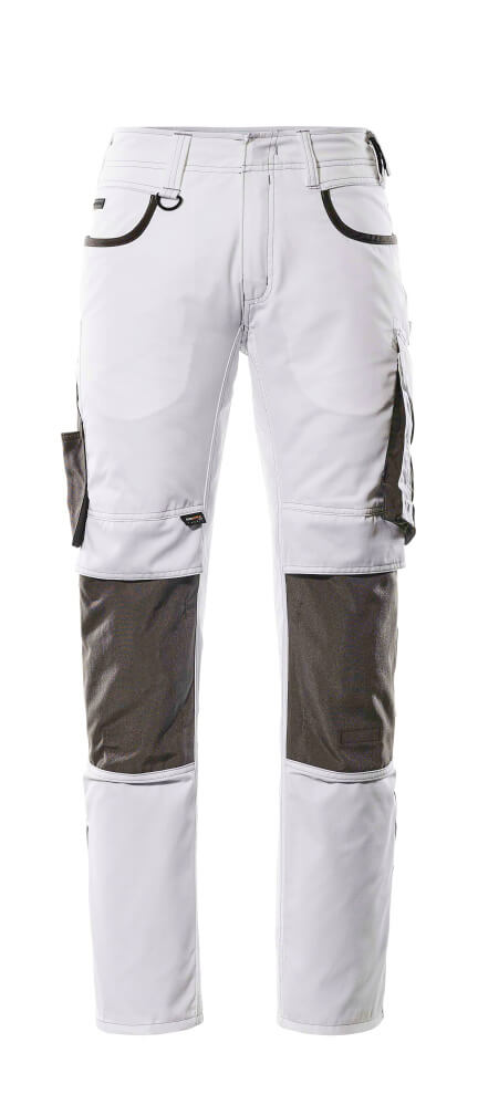 Mascot UNIQUE  Lemberg Trousers with kneepad pockets 13079 white/dark anthracite